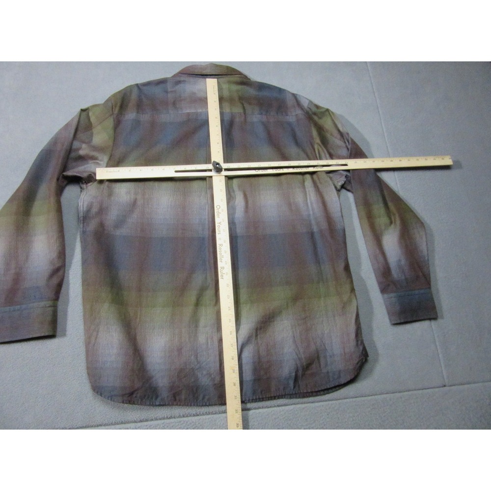 Tommy Bahama Button Up Mens XL Green Excellent Plaid Cotton Silk T35077 - Picture 13 of 15